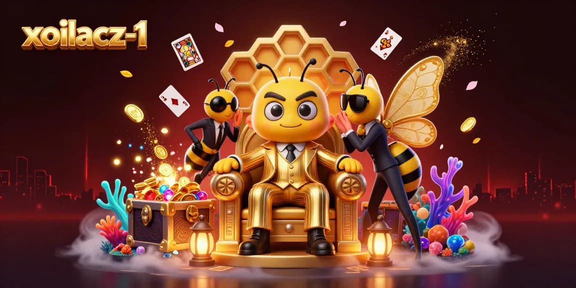 Xoilacz-1 features a vibrant 3D cartoon scene depicting a gambling-themed mob boss and dynamic casino elements.