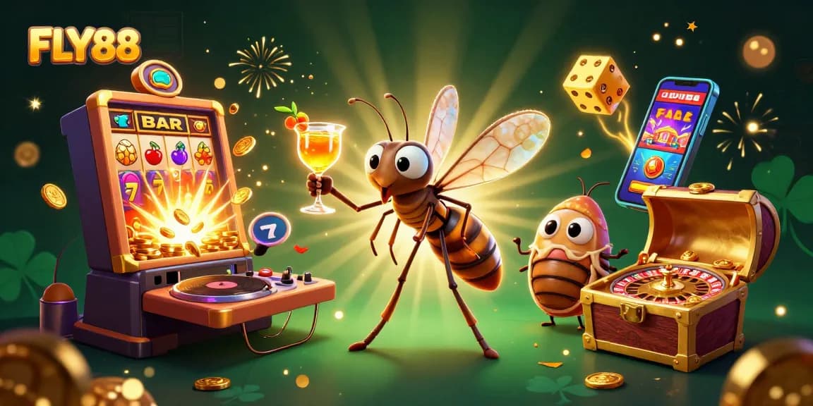 Join FLY88 for an exhilarating casino experience with vibrant characters and dynamic gaming elements.