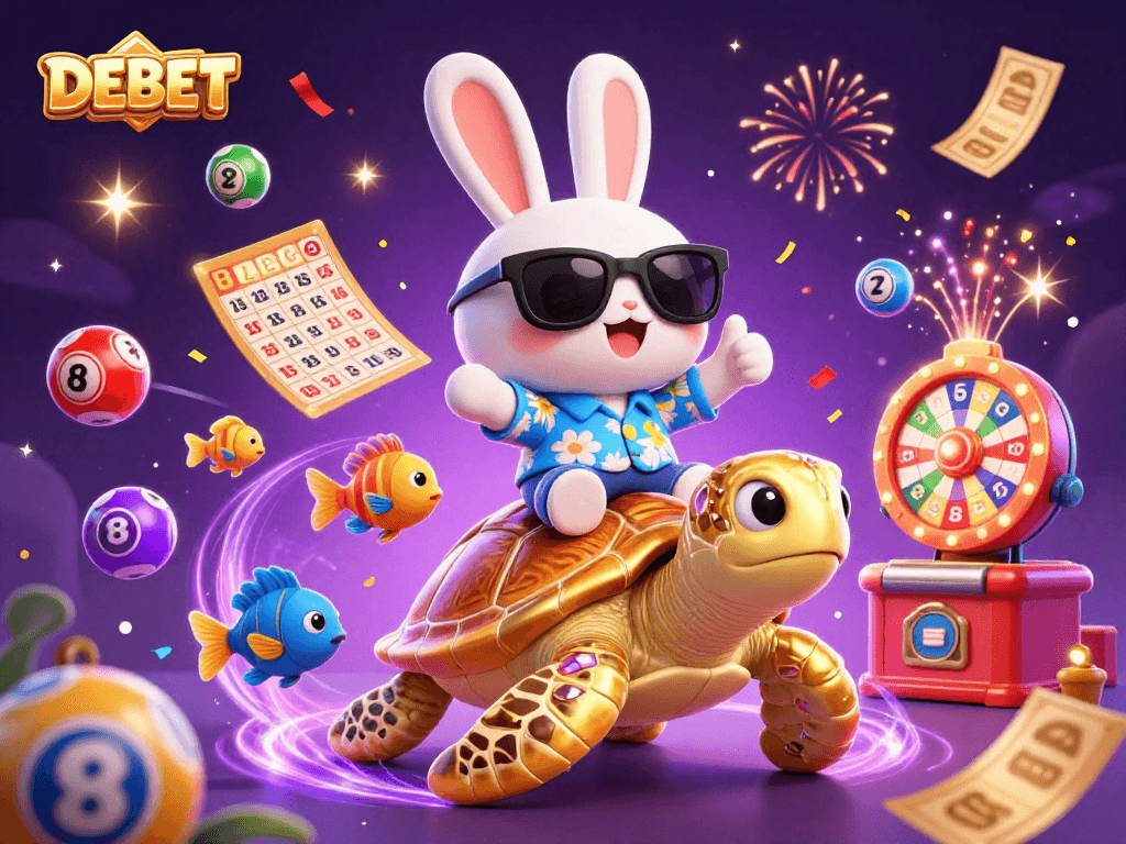 Engage in thrilling games at DEBET with vibrant visuals and exciting gambling elements.