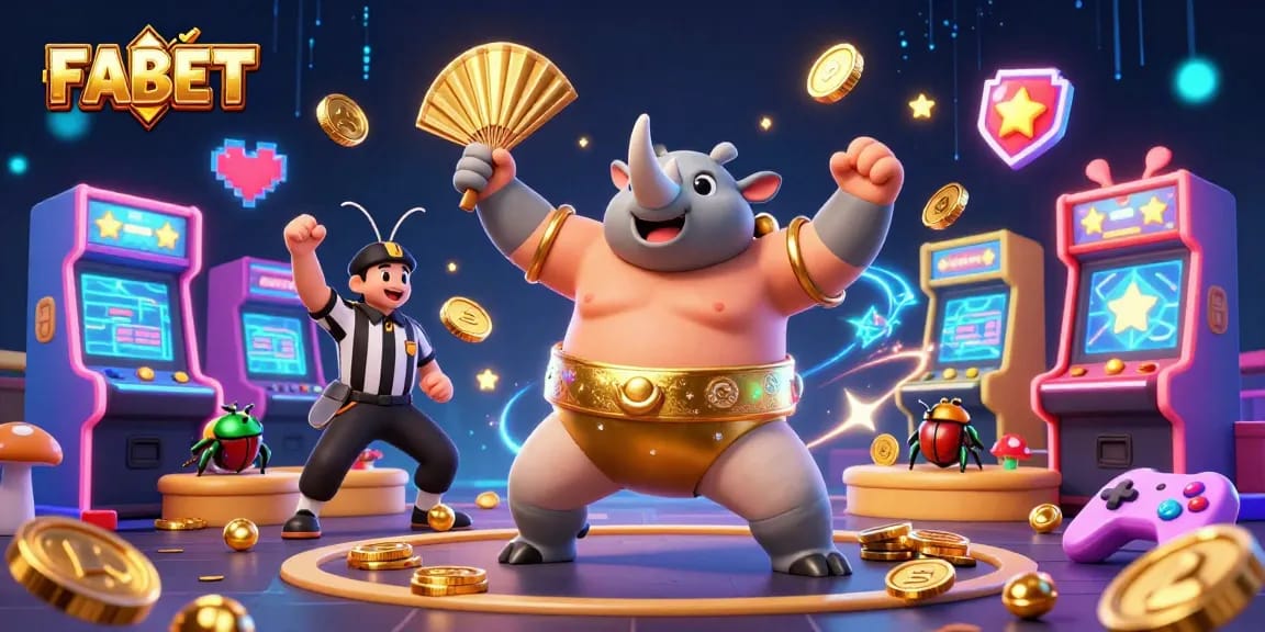 Win big at FABET with exciting gameplay featuring a rhinoceros beetle champion!