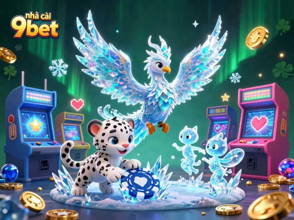 Experience the thrill of nhà cái 9bet with a vibrant 3D casino illustration.