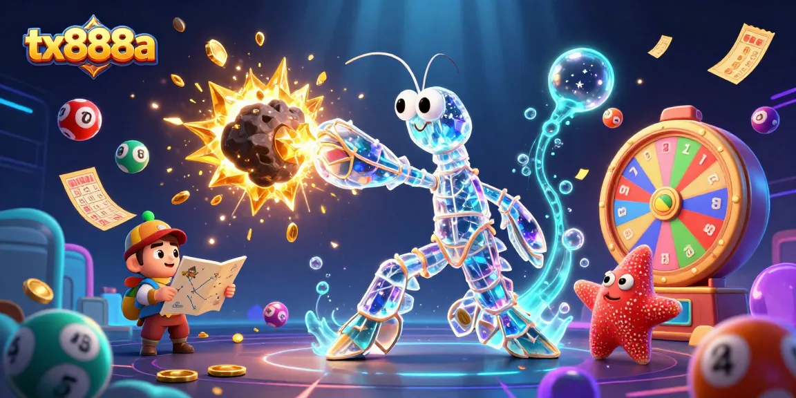 Engage with tx888a's vibrant gaming world featuring a dynamic galactic samurai and treasures.