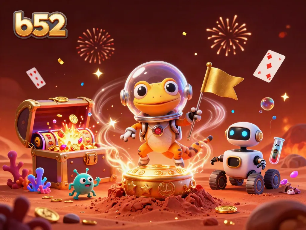 Experience the thrills of b52 casino games in this vibrant Martian adventure.