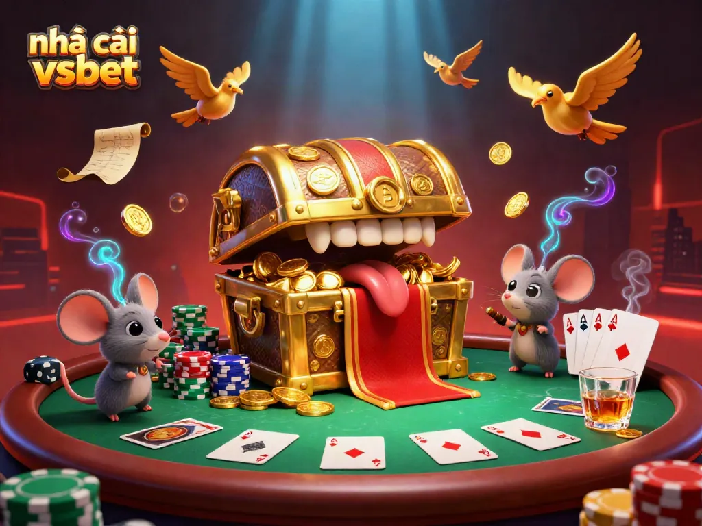 Engage with thrilling gaming action at nhà cái vsbet as adventurer mice are lured by treasure.