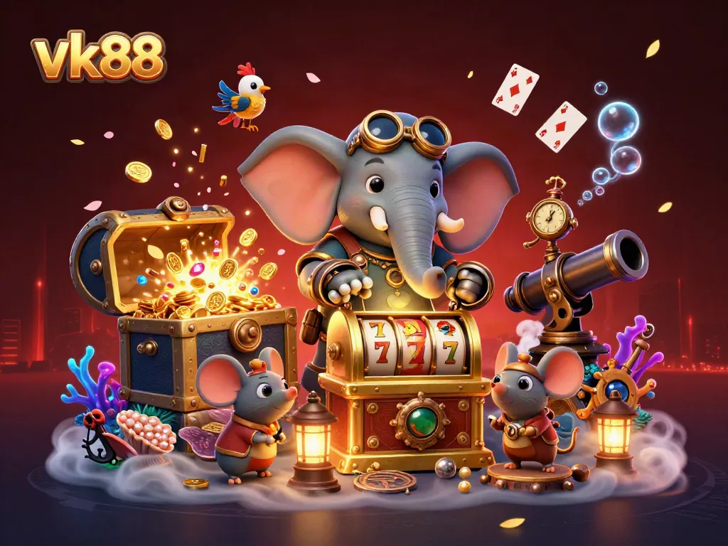 Spin the vk88 golden slot machine for exciting wins with vibrant casino elements!