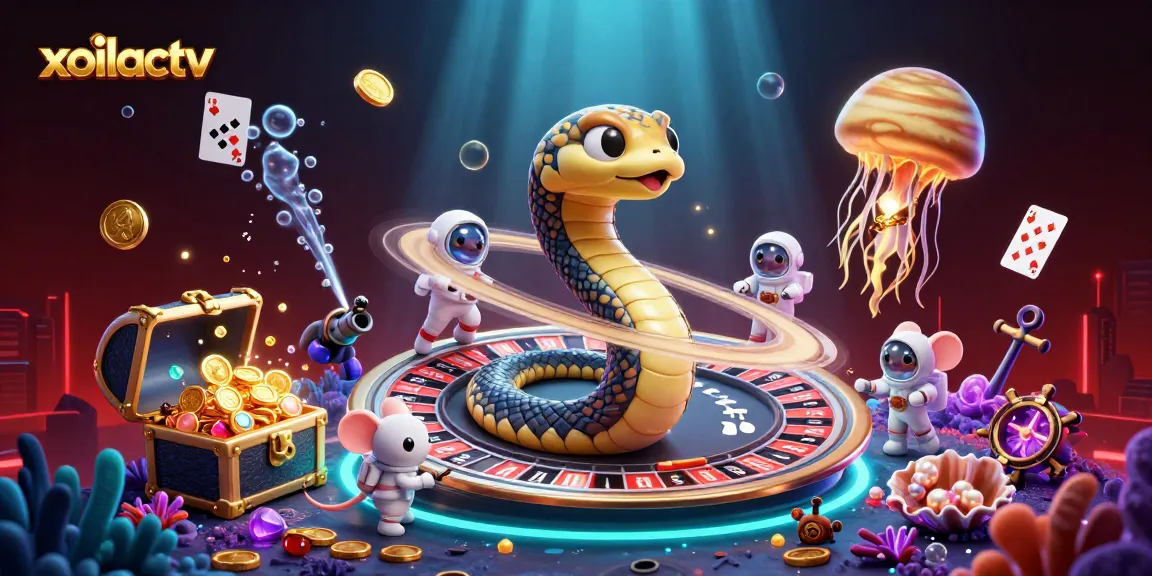 Experience thrilling plays with xoilactv as astronaut mice bet on the cosmic roulette of Saturn.