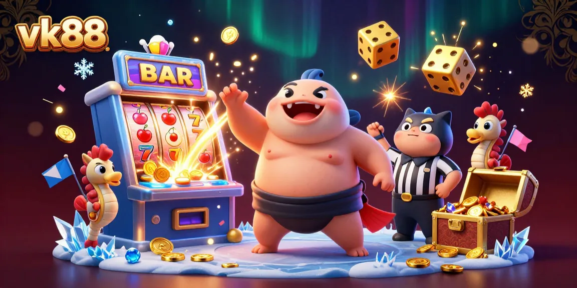 Win big at vk88 with lively underwater casino characters amidst jackpot excitement!