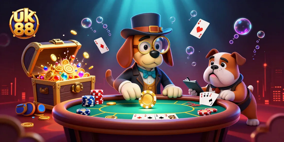 Engage with the thrilling uk 88 poker scene, featuring colorful chips and animated gameplay!